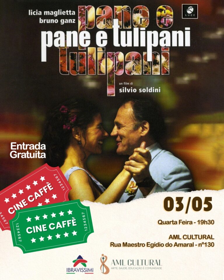 “Pane e Tulipani” em exibição na AML Espaço Cultural em Londrina