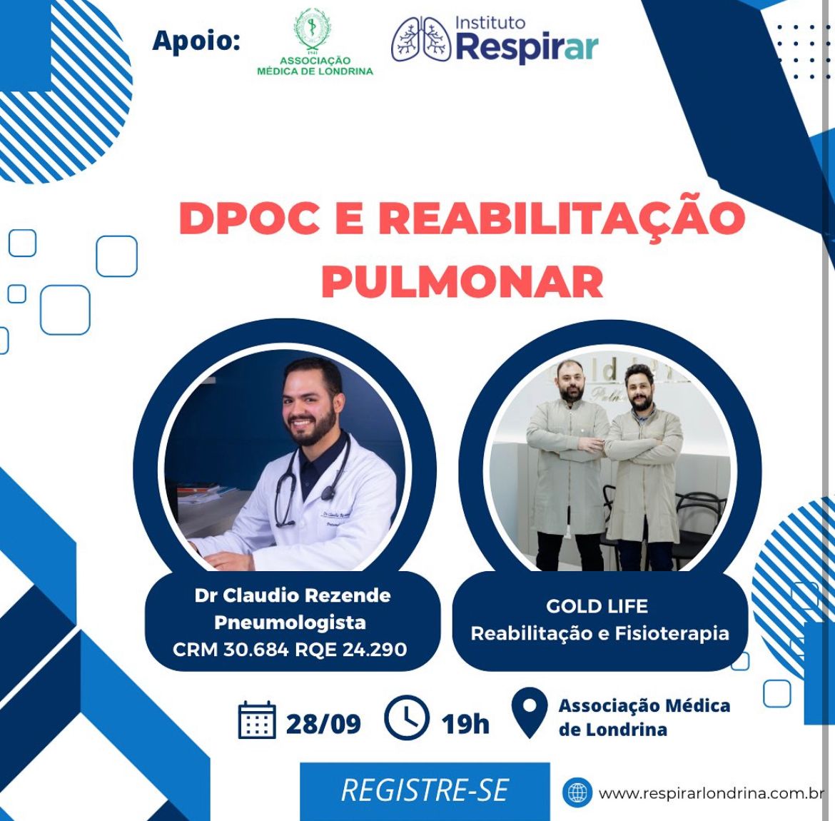 AML sedia encontro sobre DPOC e reabilitação pulmonar